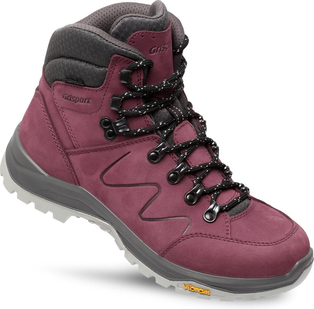 Grisport boston mid wandelschoenen dames - burgundy - maat 41