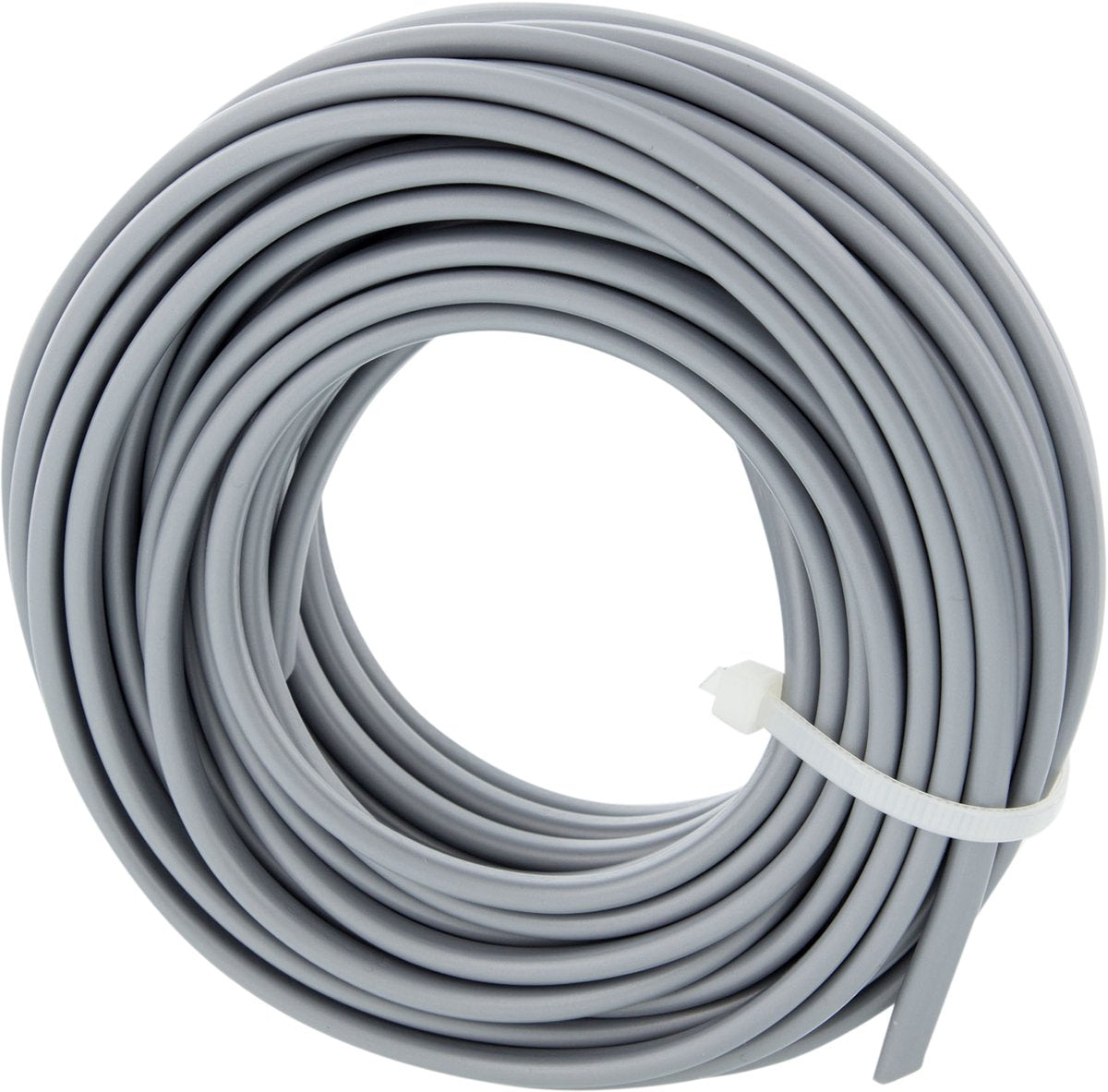 Q-link huishoudsnoer plat - belastbaar tot 1200w - 2 x 0.75 mmâ² - 10 m - zilver
