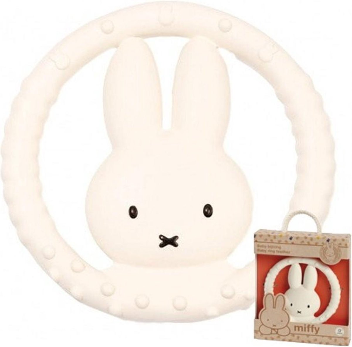 Bambolino nijntje bijtring natuurlijk rubber - kraamcadeau baby - toys