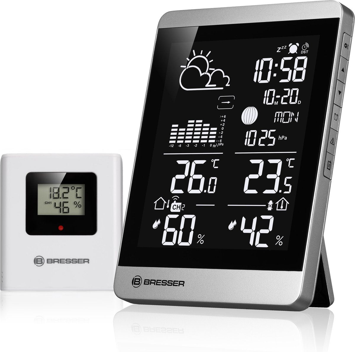 Bresser weerstation - climatetemp ndv-neo - draadlose sensor - zilver