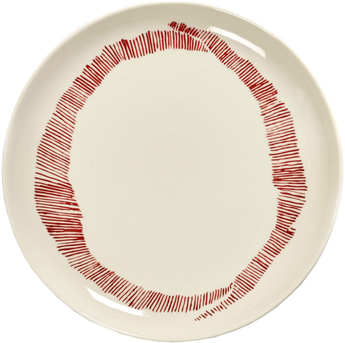 Serax - ottolenghi feast - bord m - wit rood - 22 ø - 2 stuks