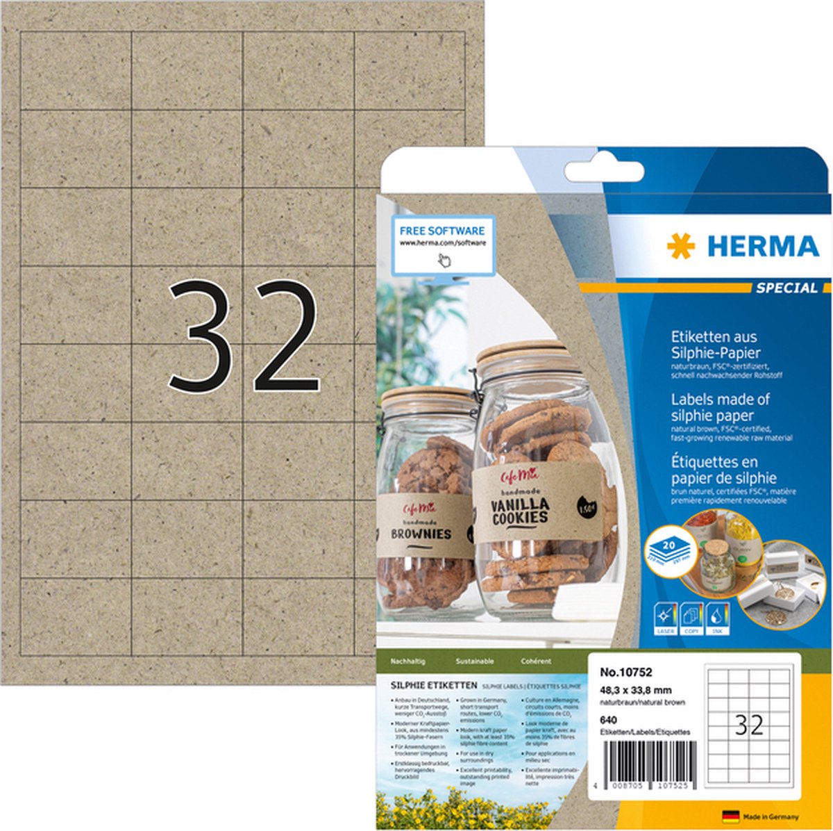 Herma - etiket 10752 48.3x33.8mm silphie br 640st