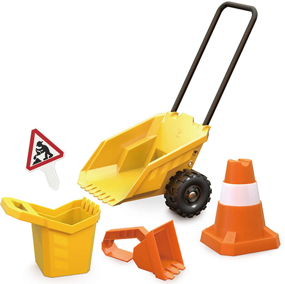 Hape zandschep en emmer dumperwagen set - - vanaf 3 jaar