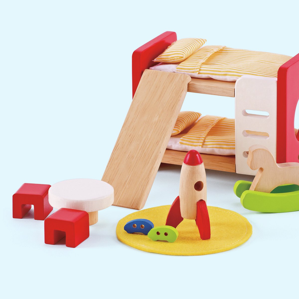 Hape poppenhuis kinderkamer