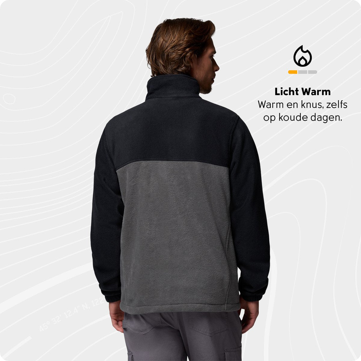 Columbia steens mountain™ full zip 2.0 fleece jas heren - fleece jas met volledige ritssluiting - fleece vest - zwart - maat m