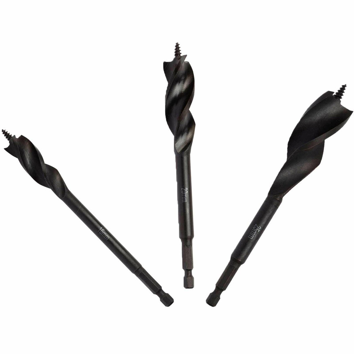 Dewalt dt90237 speedboor tri flute extreme™™ 3-delige set 152mm (16,20,25mm)