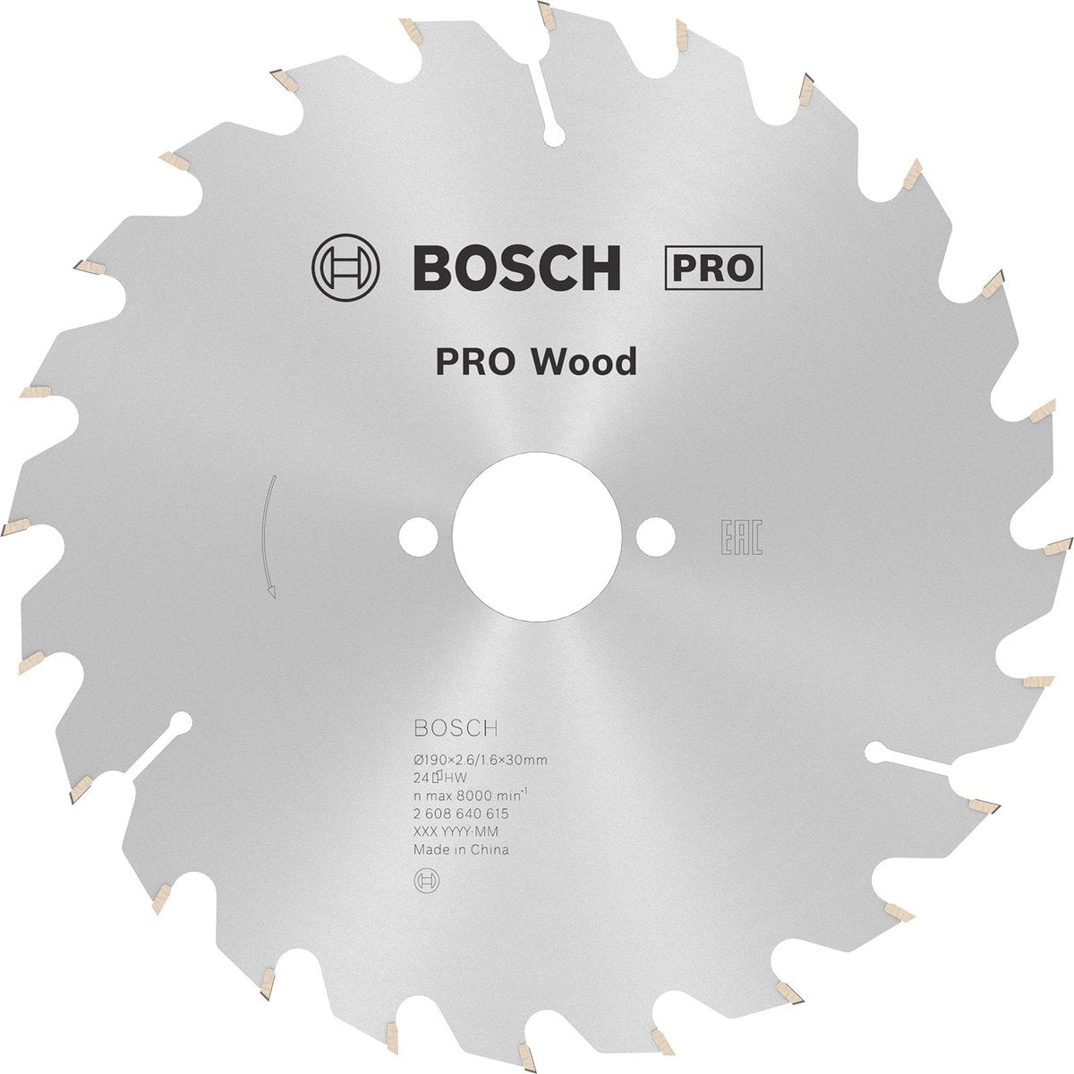Bosch cirkzb opt 190x30x2,6 24t wz