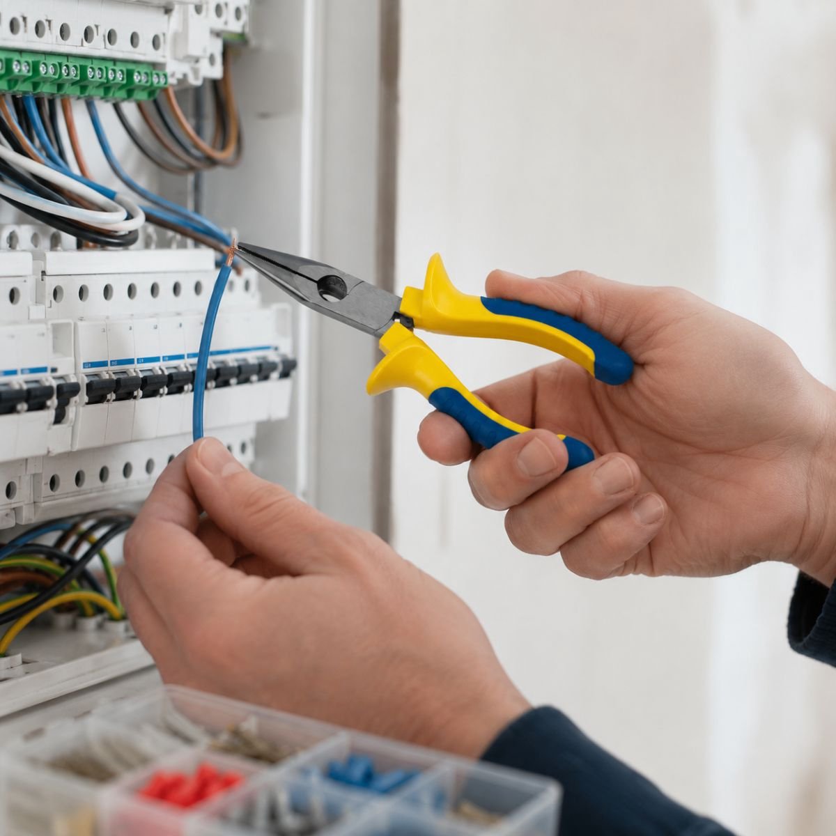 Kinzo spitstang 150 mm van chroom-vanadium - langbektang voor precisiewerk - punttang met antislip handgrepen - precisietang voor hobbytang en elektronica tang