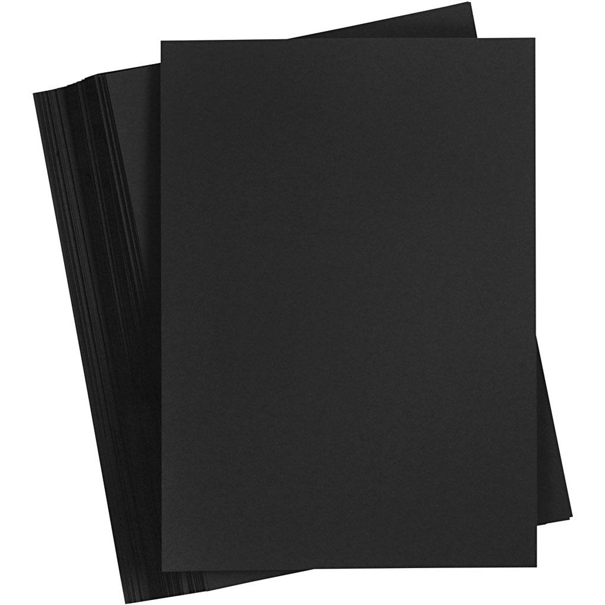 Creativ company zwart karton 180 grams - a3 zwart karton - hobbykarton - stevig papier - a3 papier 180 grams - tekenpapier knutselkarton - 29,7x42 cm - a3 - 100 vellen