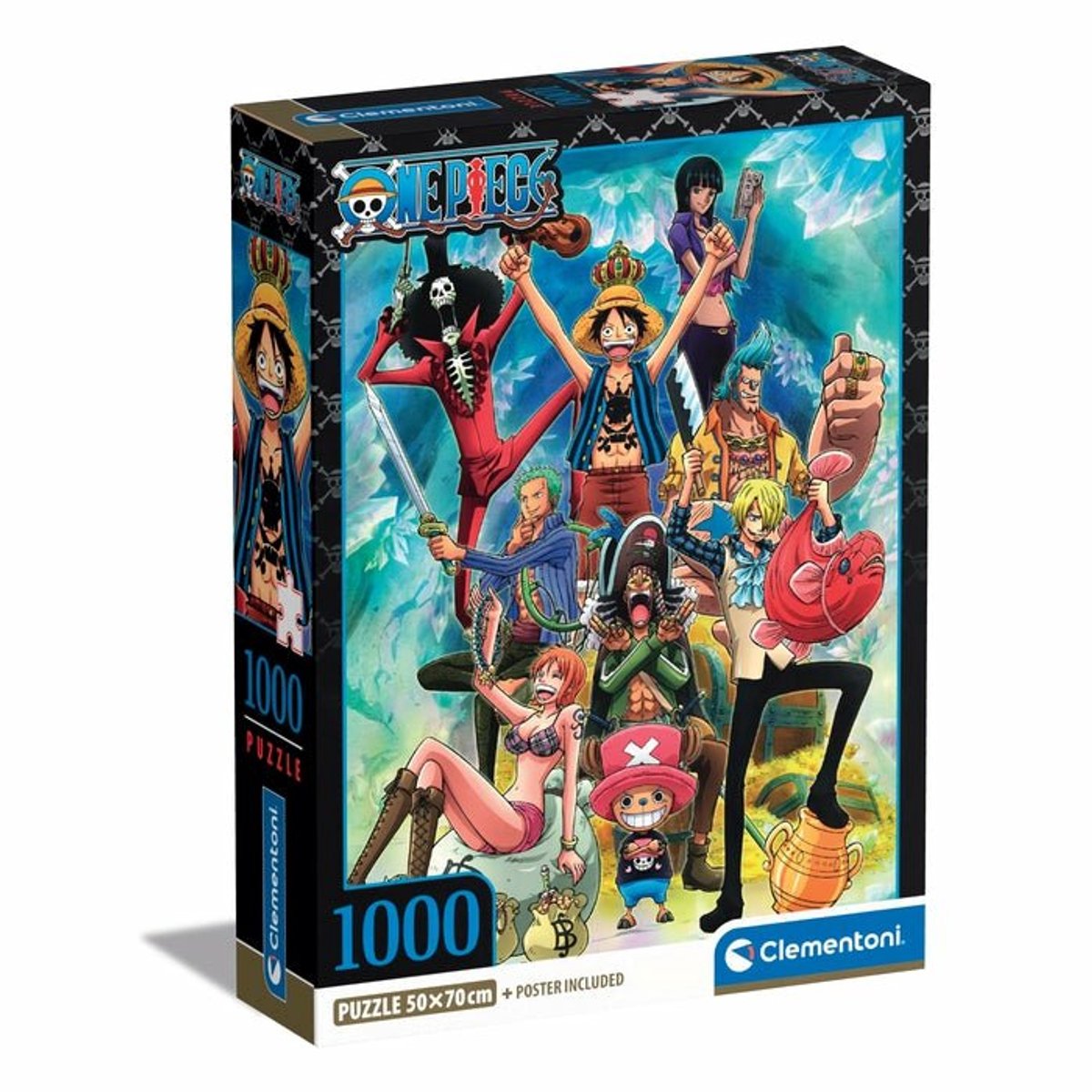 Clementoni - puzzel - 1000 stukjes - one piece - anime - high quality series