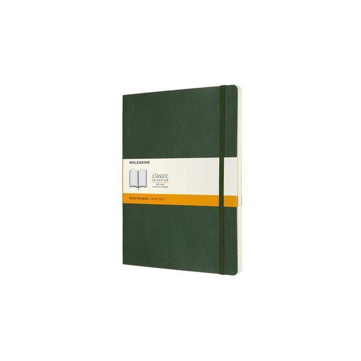 Moleskine classic notitieboek - extra large - softcover - gelinieerd - mirte groen