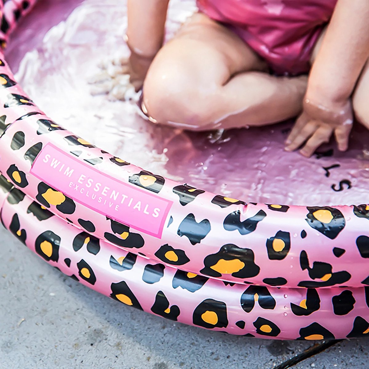 Merkloos sans marque swim essentials zwembad - 100 cm - rose gold leopard