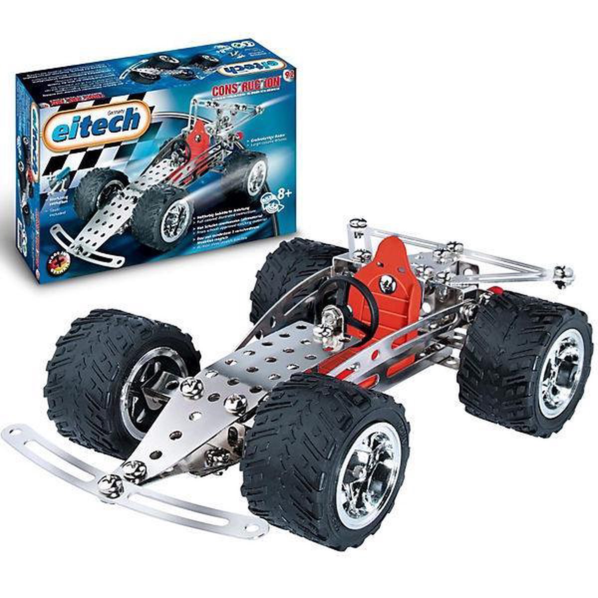 Eitech bouwdoos - metaal race wagen quad