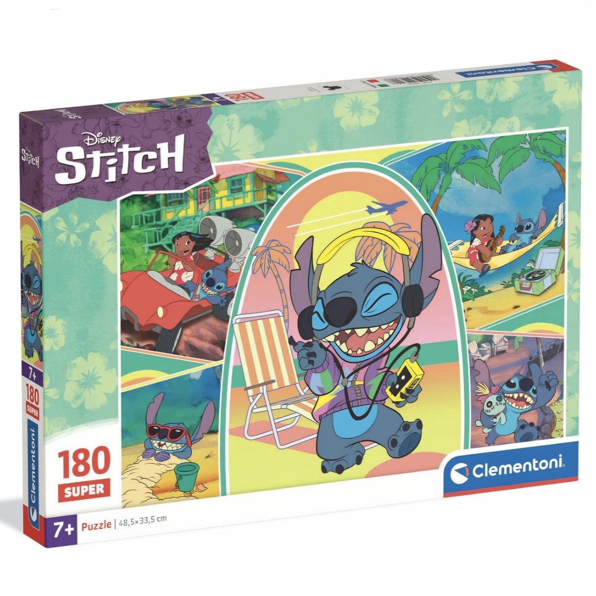 Clementoni - kinderpuzzel - 180 stukjes - super stitch 2025 - puzzel vanaf 7 jaar