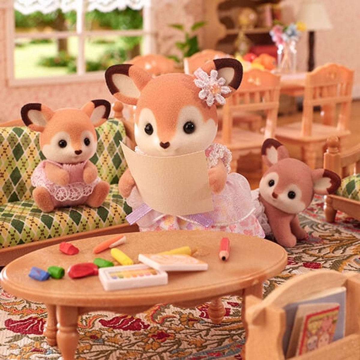 Sylvanian families 5800 tweeling herten- 2 fluweelzachte speelfiguren