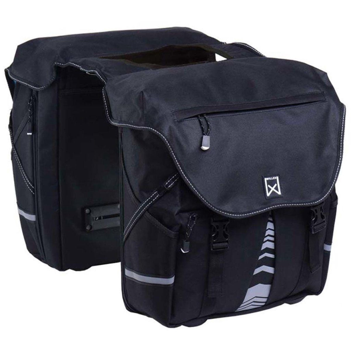Willex - dubbele fietstas s - 1200 - zwart - 20l