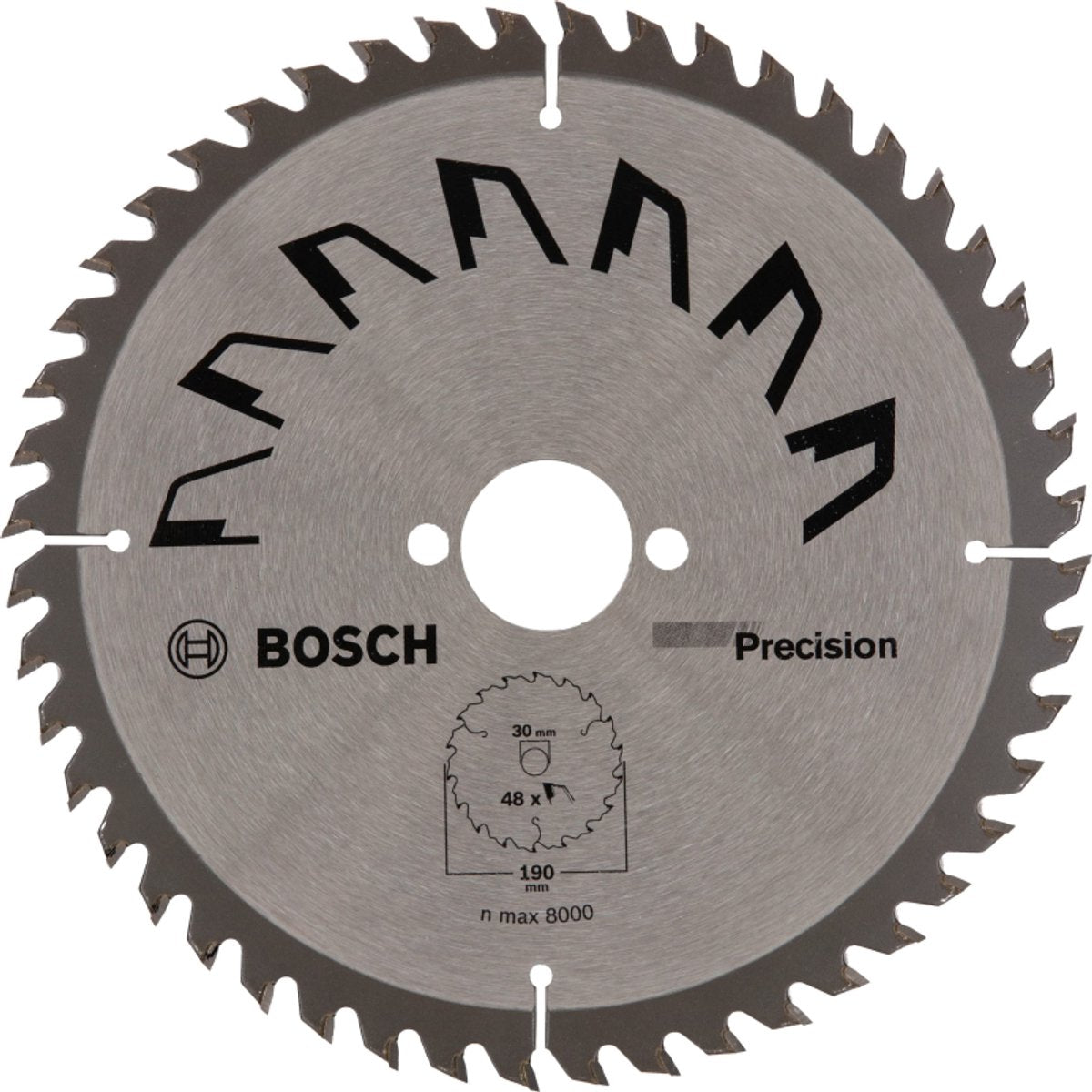Bosch cirkelzaagblad precision - 190 x 30 x 2,5 mm - 48 tanden