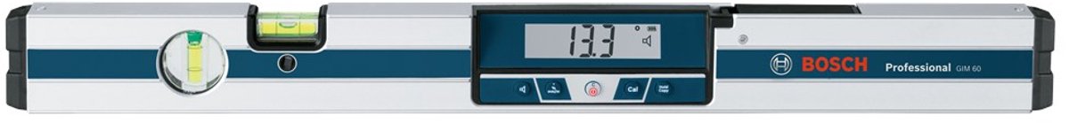 Bosch hoekmeter en waterpas gim 60 ( 4 x aa batterijen + etui)