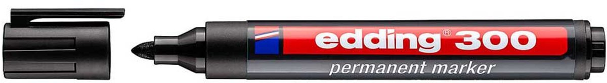 Edding permanent marker - 300 - zwart