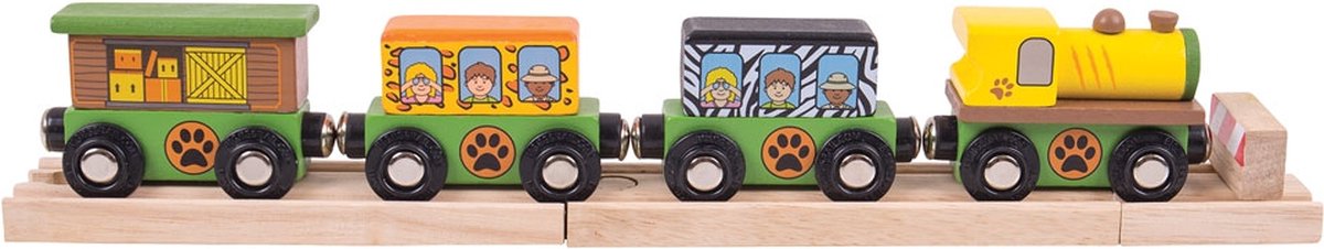 Bigjigs - rails - safari trein