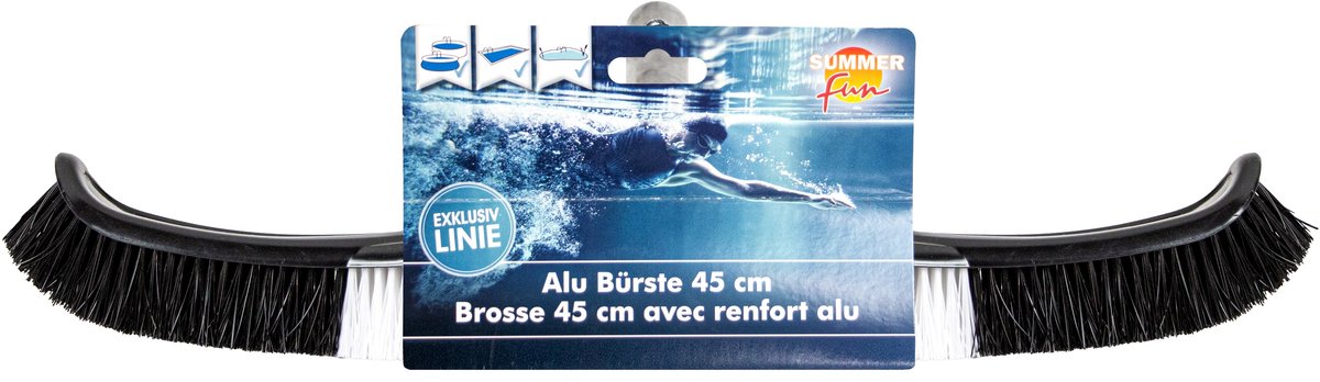 Summer fun borstel 45 cm aluminium exclusief