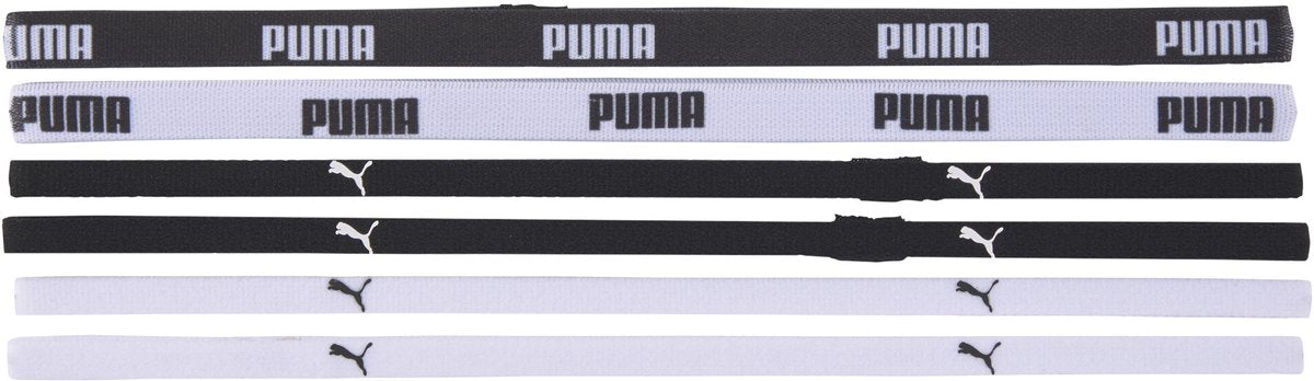 Puma tr ess hairbands dames haarbandjes - black- white