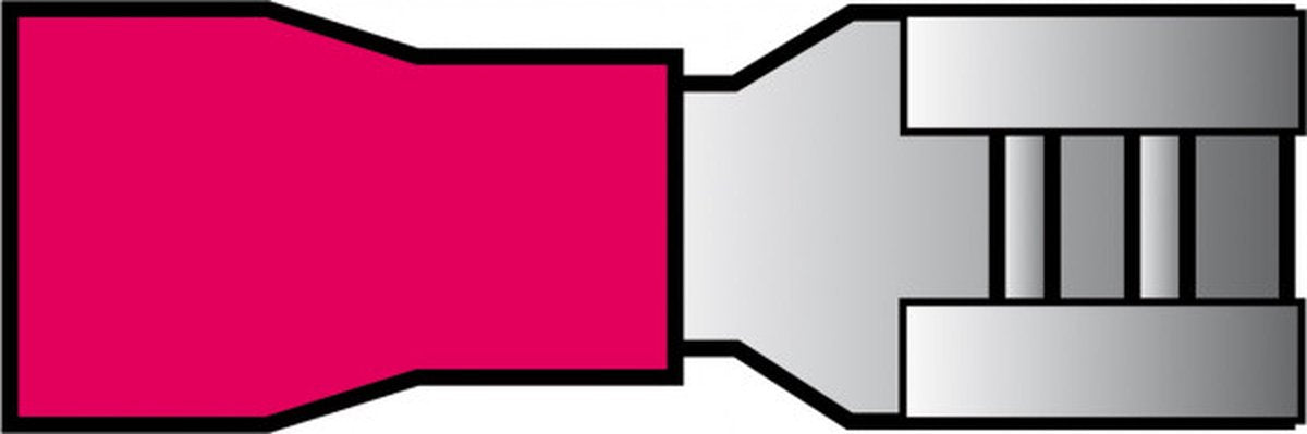 Carpoint kabelverbinders 741 rood blister 10-stuks