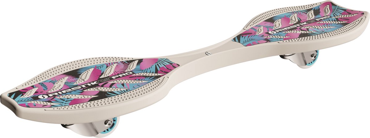 Razor ripstik air pro - waveboard - wit blauw roze - lichtgewicht design - 360° caster wielen - voor kinderen en volwassenen - tot 100 kg - vanaf 8 jaar