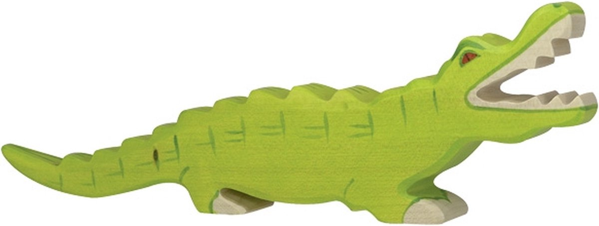 Holztiger houten krokodil
