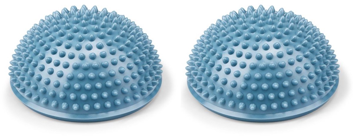 Umbro evenwichtsbal set van 2 - balanskussens voor evenwicht en stabiliteit - balance pods geschikt voor revalidatie en coördinatie training - max. 150 kg - ø16 x 8 cm - blauw
