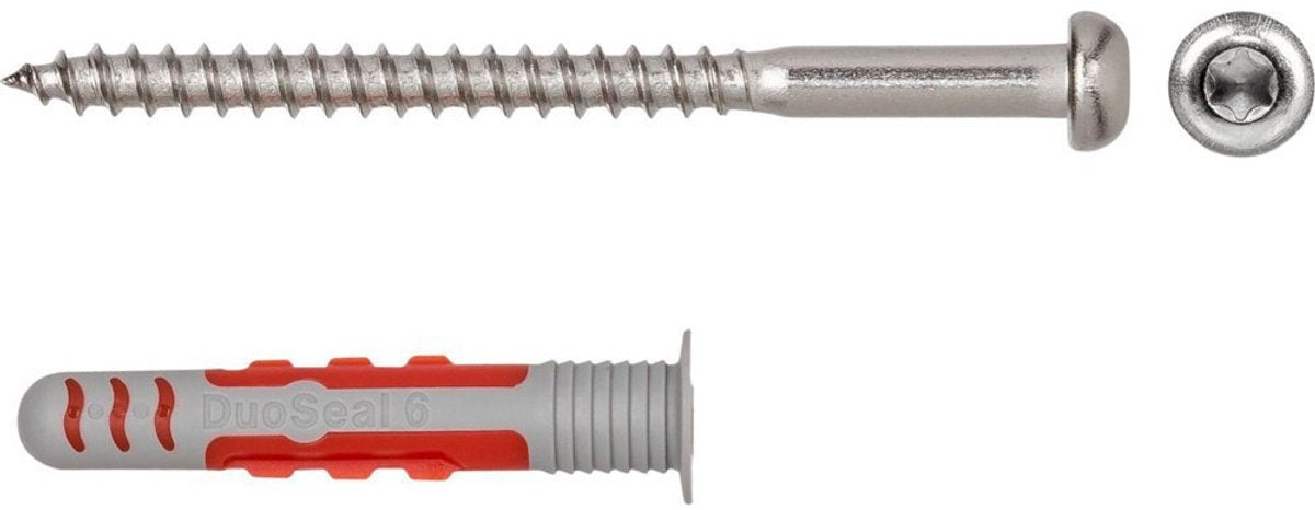 Fischer duoseal 6 x 38 met rvs a2 bolkopschroef