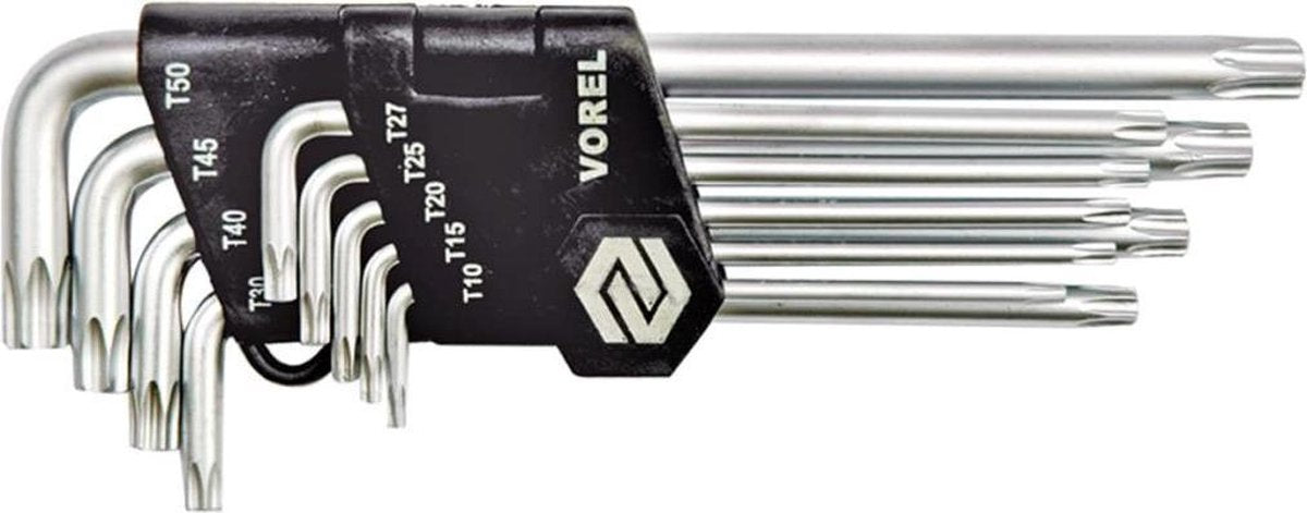 Vorel -torx-veiligheidsmoersleutels-9-st
