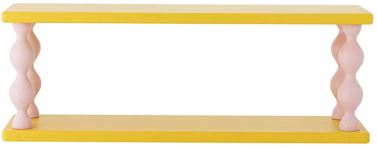 Bloomingville wandplank bibiola geel
