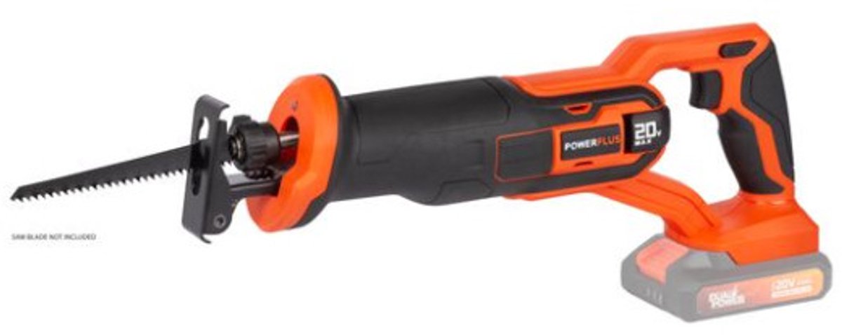 Powerplus reciprozaag 20v (zonder batterij)
