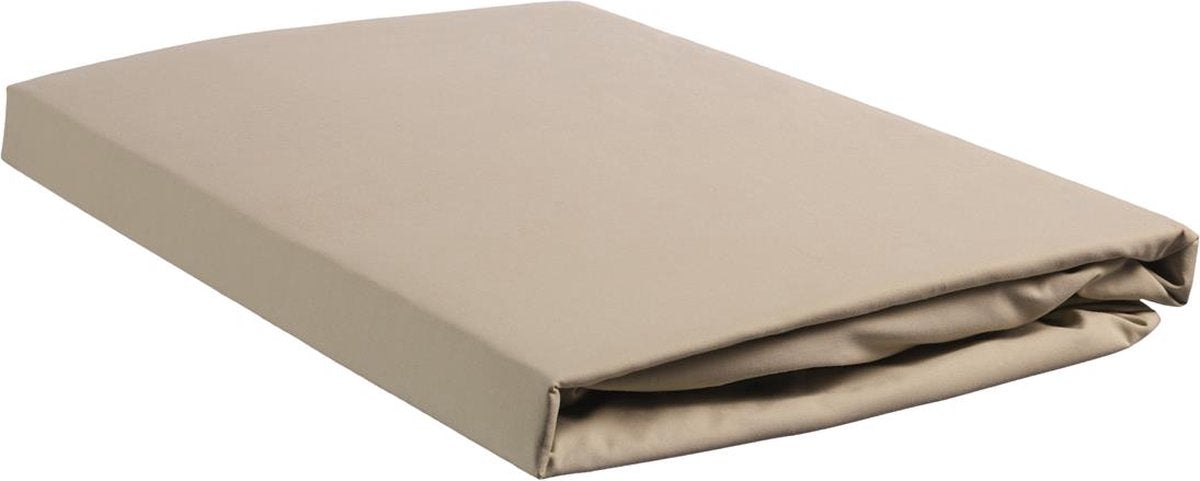 Beddinghouse percale katoen - hoeslaken - 180x210 - zand