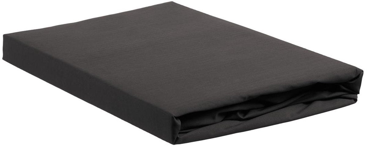 Ambiante katoen - hoeslaken - 200x200 - antraciet
