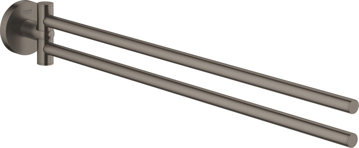 Grohe essentials handdoekhouder - metaal - hard graphite geborsteld (mat antraciet) - 40371al1