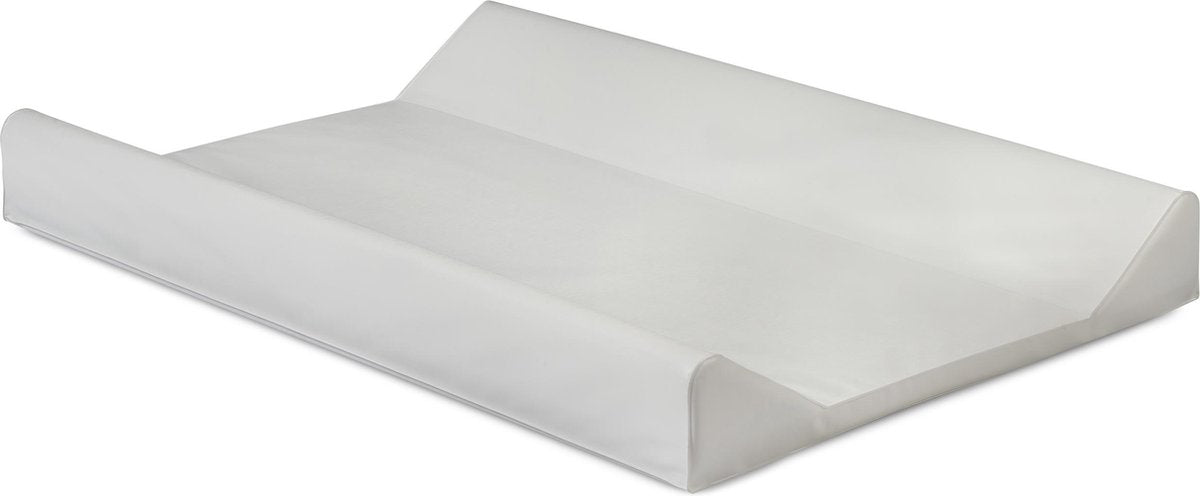 Jollein baby aankleedkussen - 50x70cm - wit - met hoge randen
