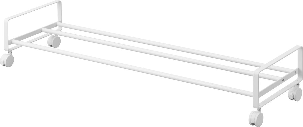 Yamazaki schoenenrek met wielen - tower - wit