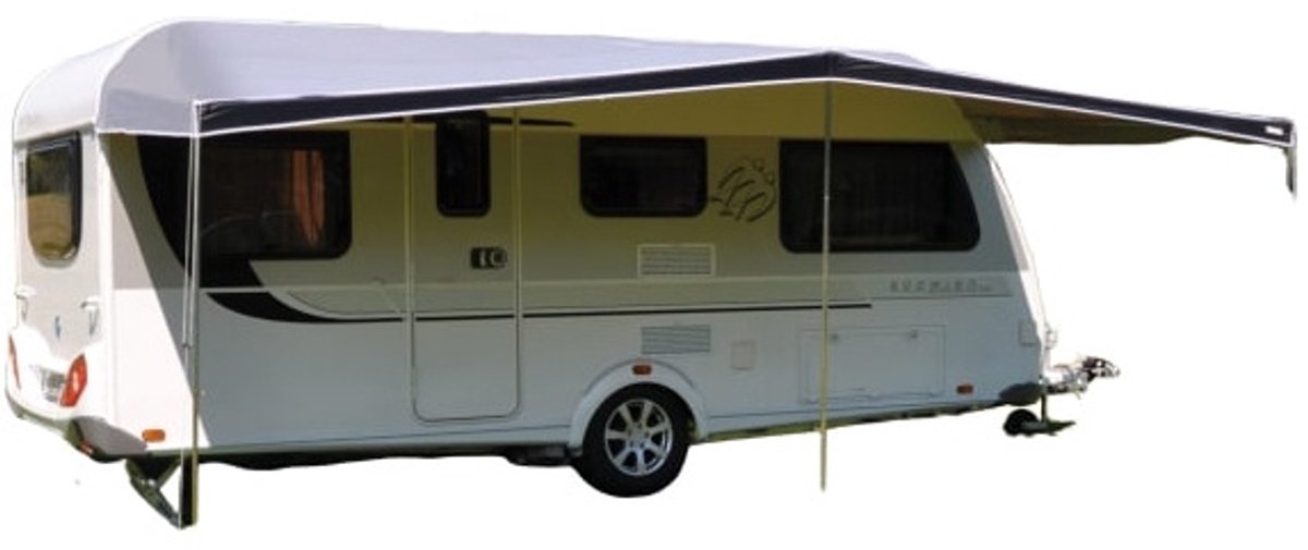 Eurotrail combi-luifel 411 x 240 cm polyester grijs