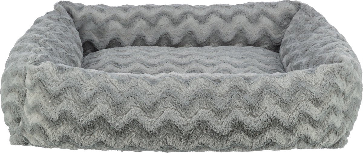 Trixie be eco - vital hondenmand loki - orthopedisch - soft edition - gerecycled polyester - grijs - 50x35 cm