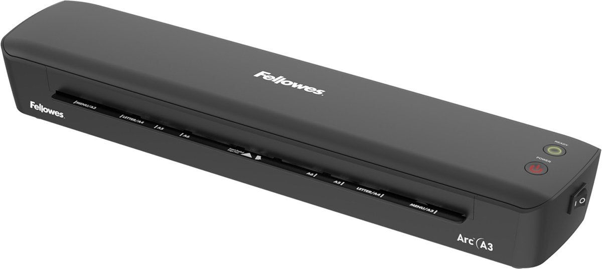 Fellowes arc - lamineerapparaat - a3 - tot 80 micron - voor thuis - zwart
