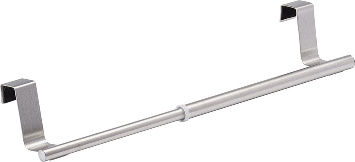 Wenko handdoekstang uitschuifbaar large - zilver - ophangen zonder boren | uitschuifbaar