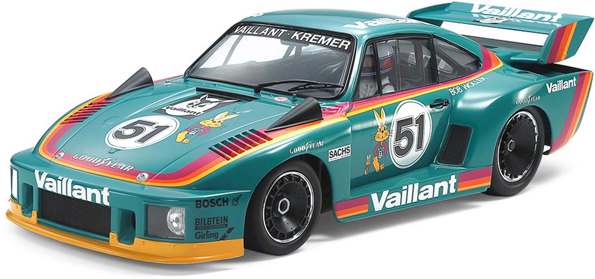 Tamiya modelbouwpakket auto - 20071 porsche 935 vaillant racing car plastic - 1:20 - modelbouw