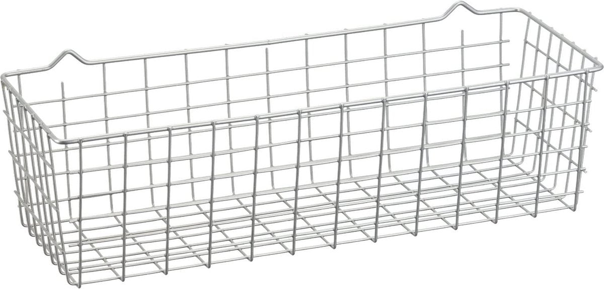 Metaltex - koala mandje - 33 x 12 x 9 cm - zilver - ophangen of neerzetten