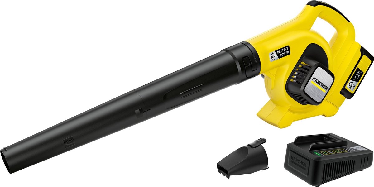Kärcher accu bladblazer lbl 4 battery inclusief starterpack oplader accu 36 25 - 36 volt - tot 550 m2 per acculading