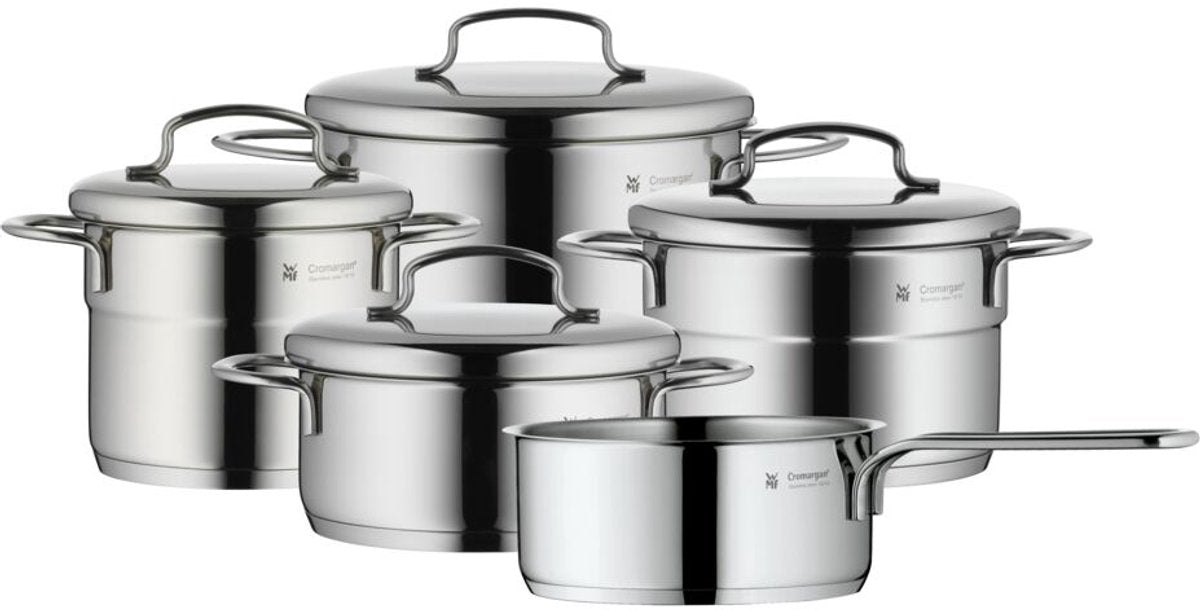 Wmf mini - pannenset - 5-delig - geschikt voor inductie - compact - rvs