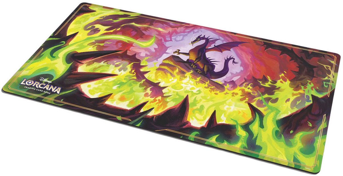 Disney lorcana tcg: winterspell - playmat dragonfire