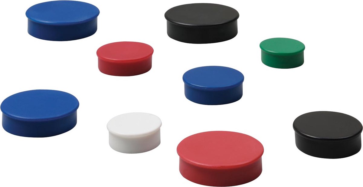 Nobo whiteboard magneten - 38mm - 4 stuks - zwart