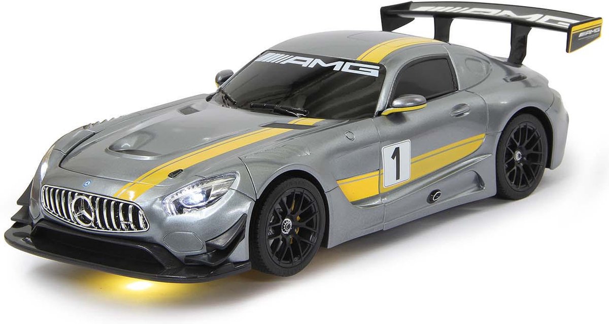 Jamara mercedes amg gt3 - rc - raceauto - transformer - 2,4ghz - 1:14 - grijs